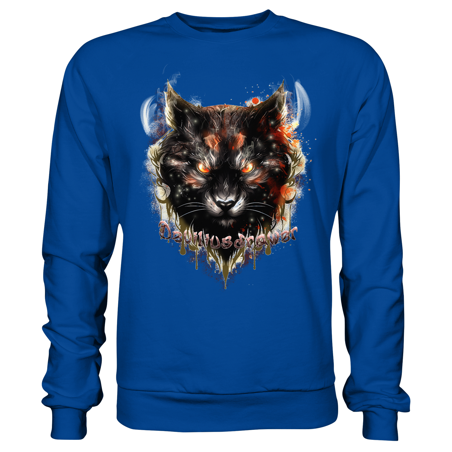 Deviliusdrawer Red Devil Cat - Basic Sweatshirt