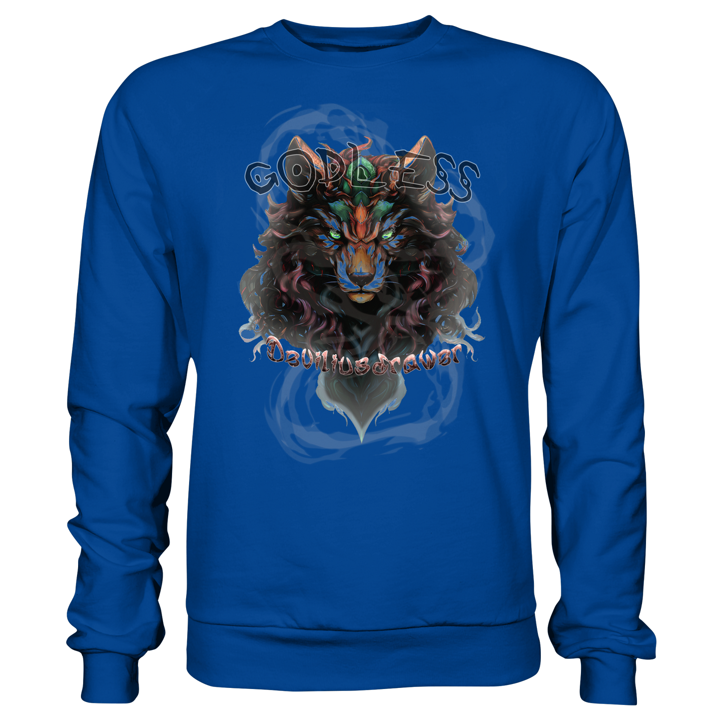 Deviliusdrawer Godless Wolf - Basic Sweatshirt