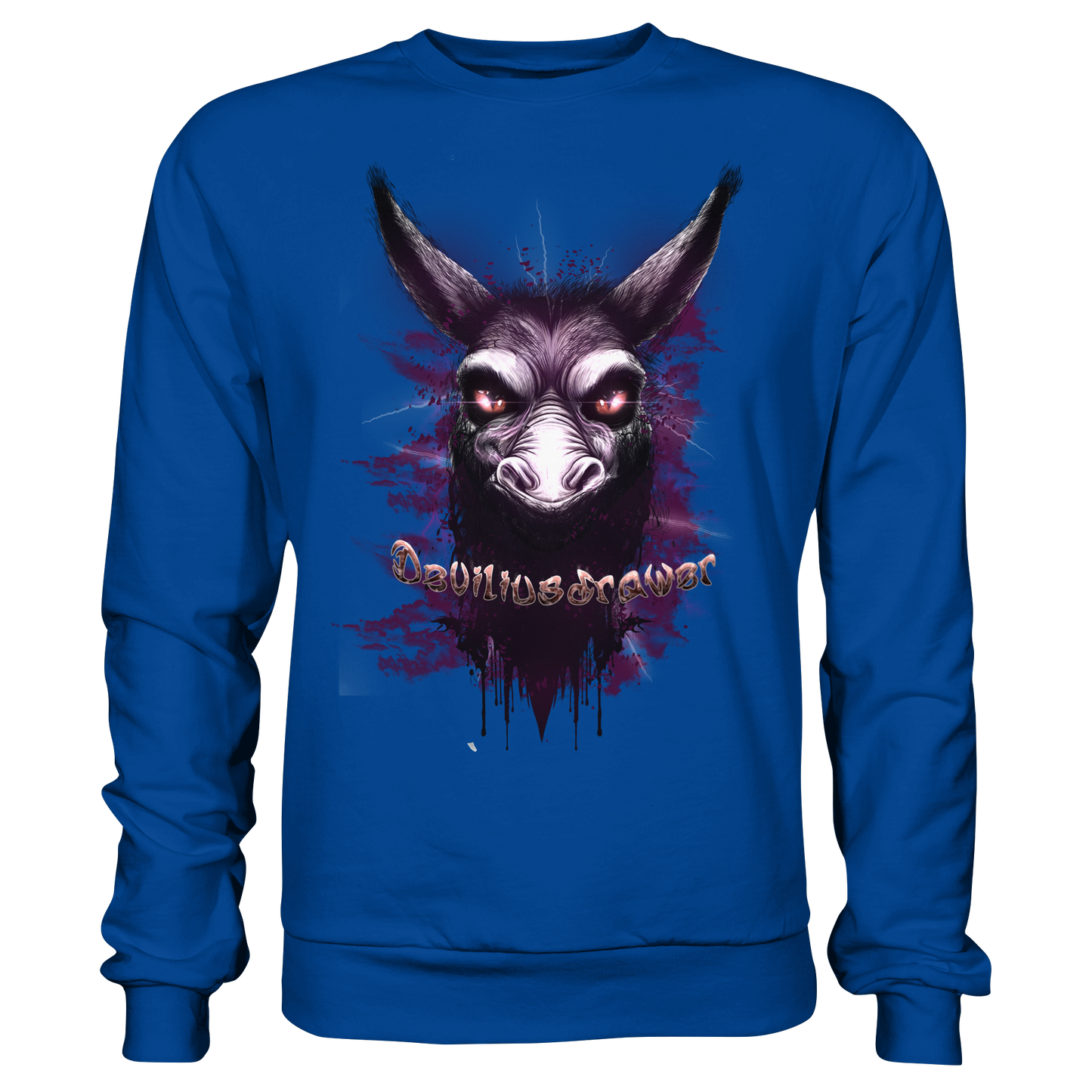 Deviliusdrawer Purple Donkey - Basic Sweatshirt