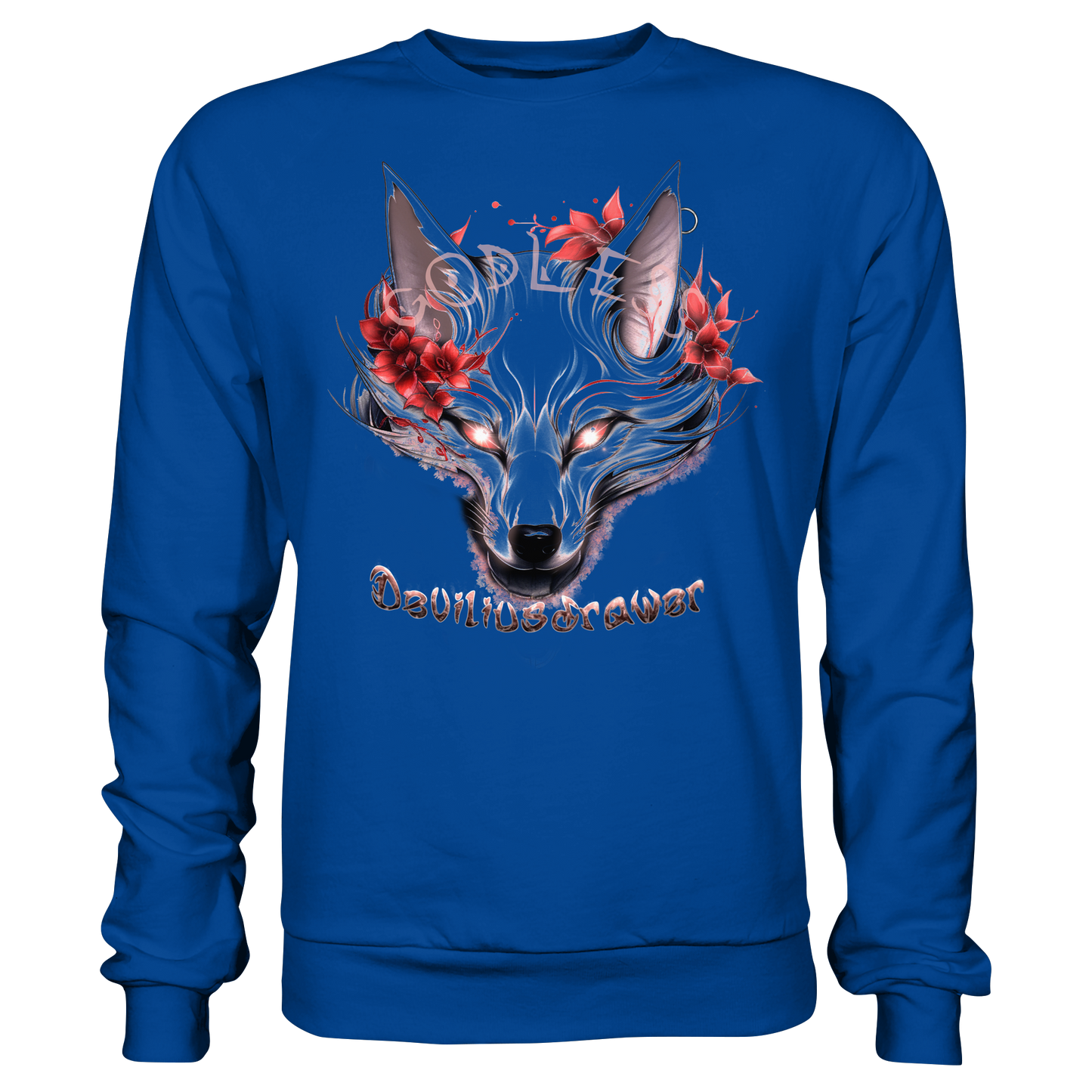 Deviliusdrawer Kitsune Wolf - Basic Sweatshirt
