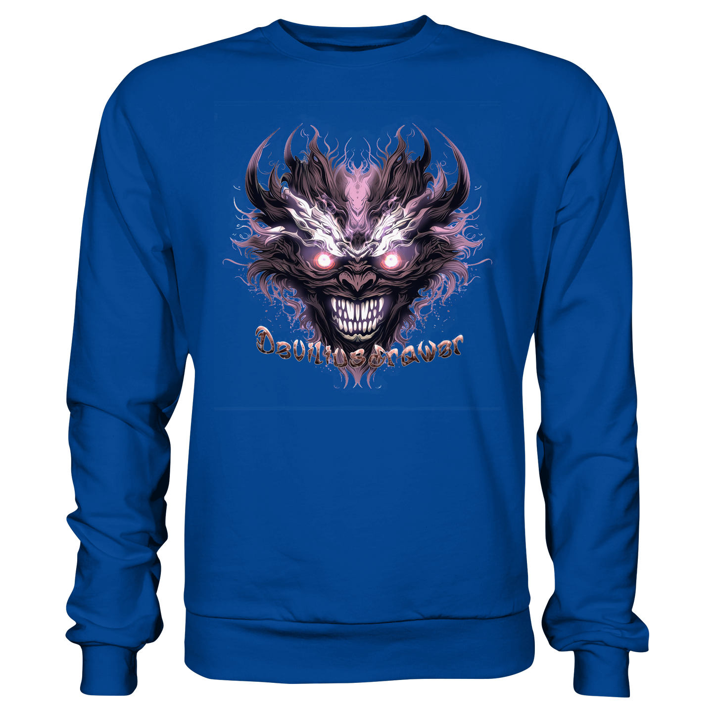 Deviliusdrawer Crazy Mask - Basic Sweatshirt