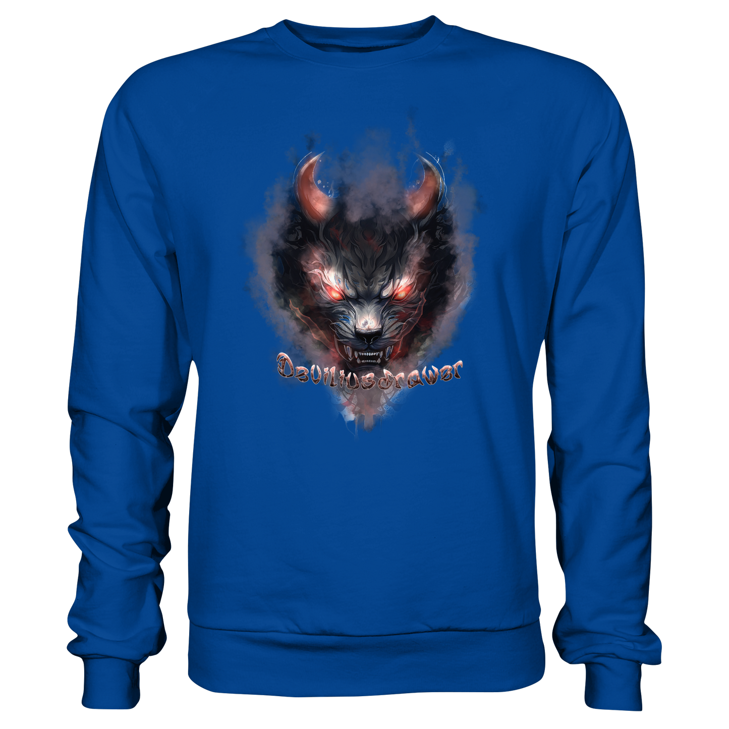 Deviliusdrawer Red Smoked Cat - Basic Sweatshirt
