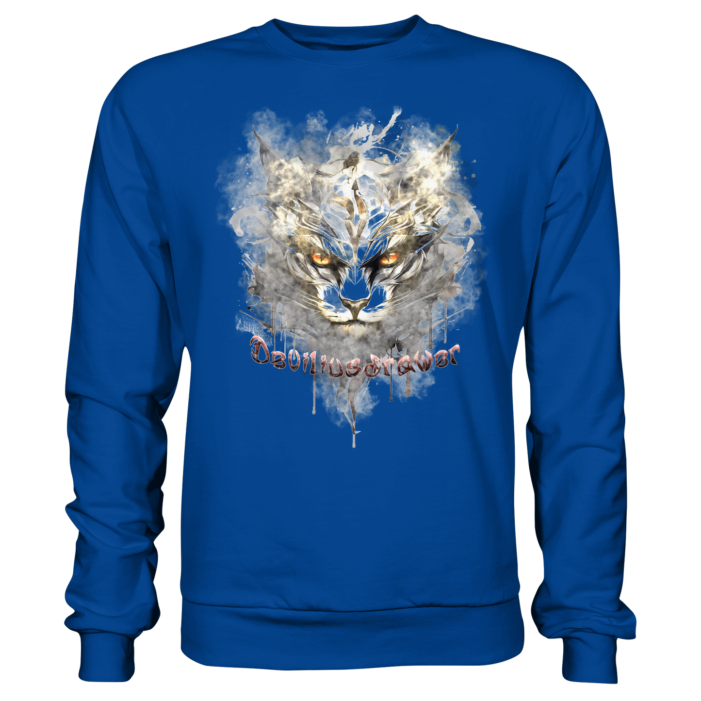 Deviliusdrawer White Catgod - Basic Sweatshirt