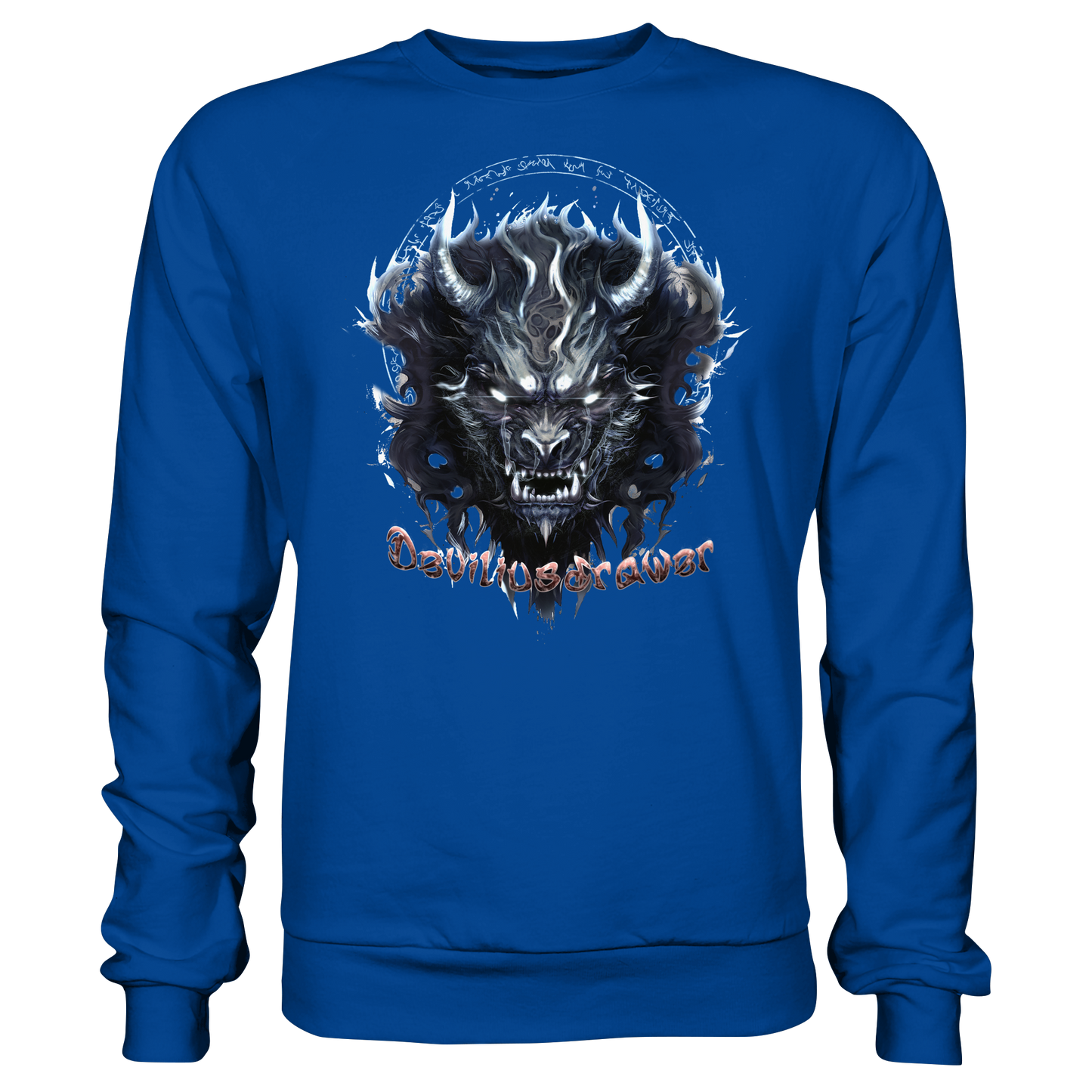Deviliusdrawer Dark Wolf Mask - Basic Sweatshirt