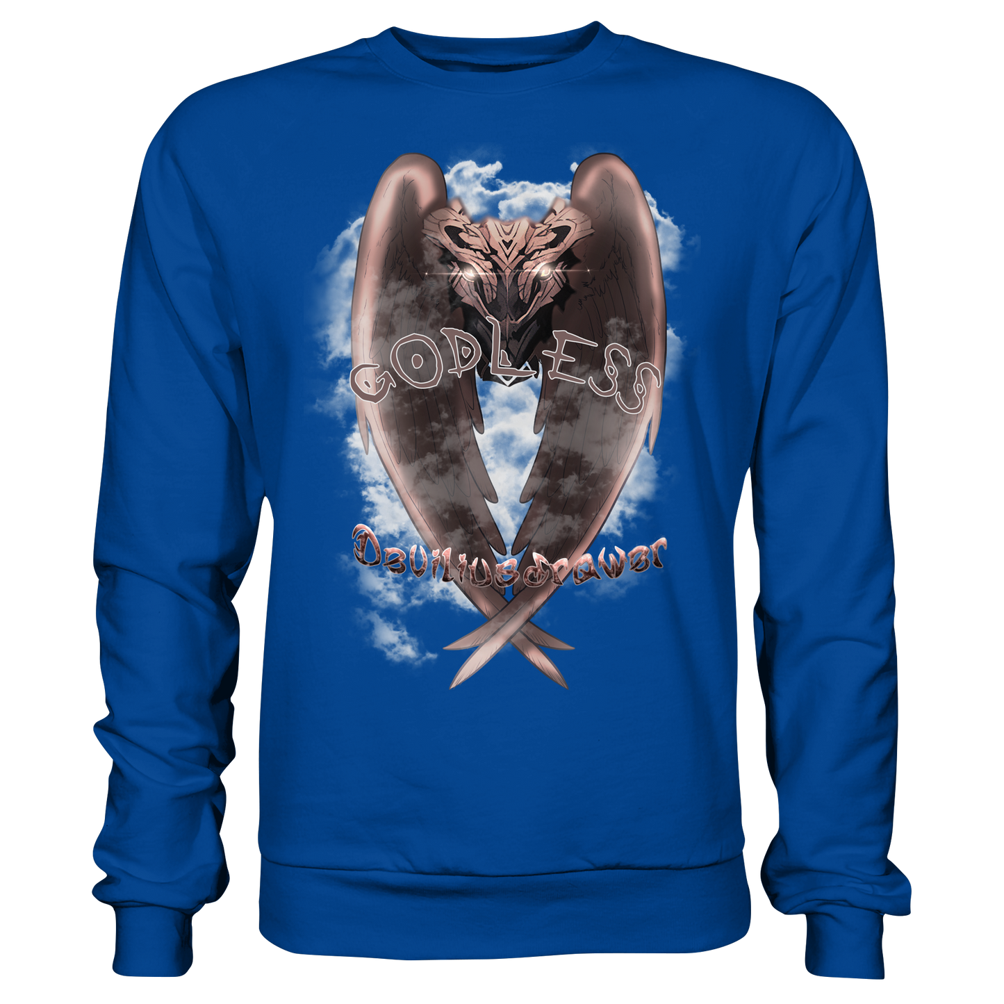 Deviliusdrawer Godless Owl - Basic Sweatshirt