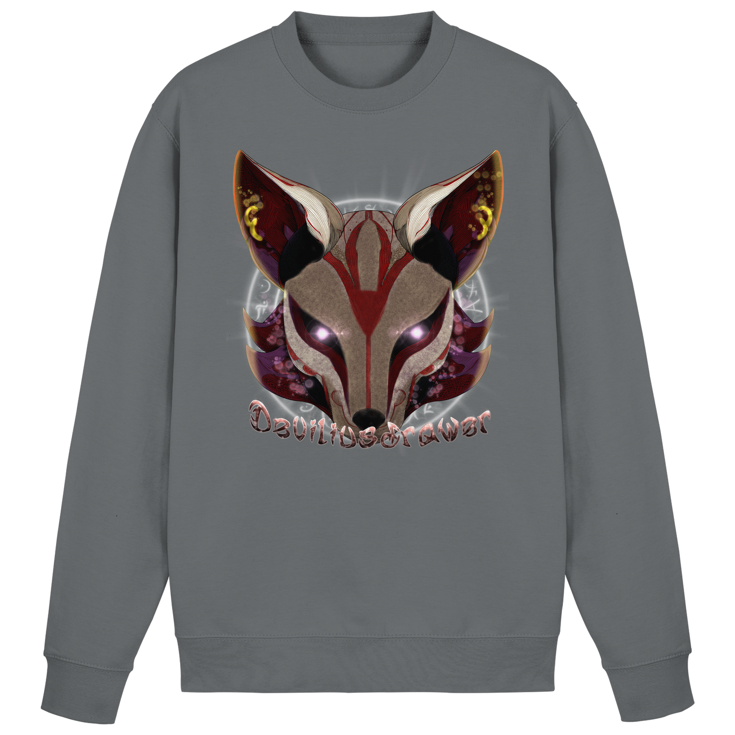 Deviliusdrawer Magic Kitsune - Basic Sweatshirt