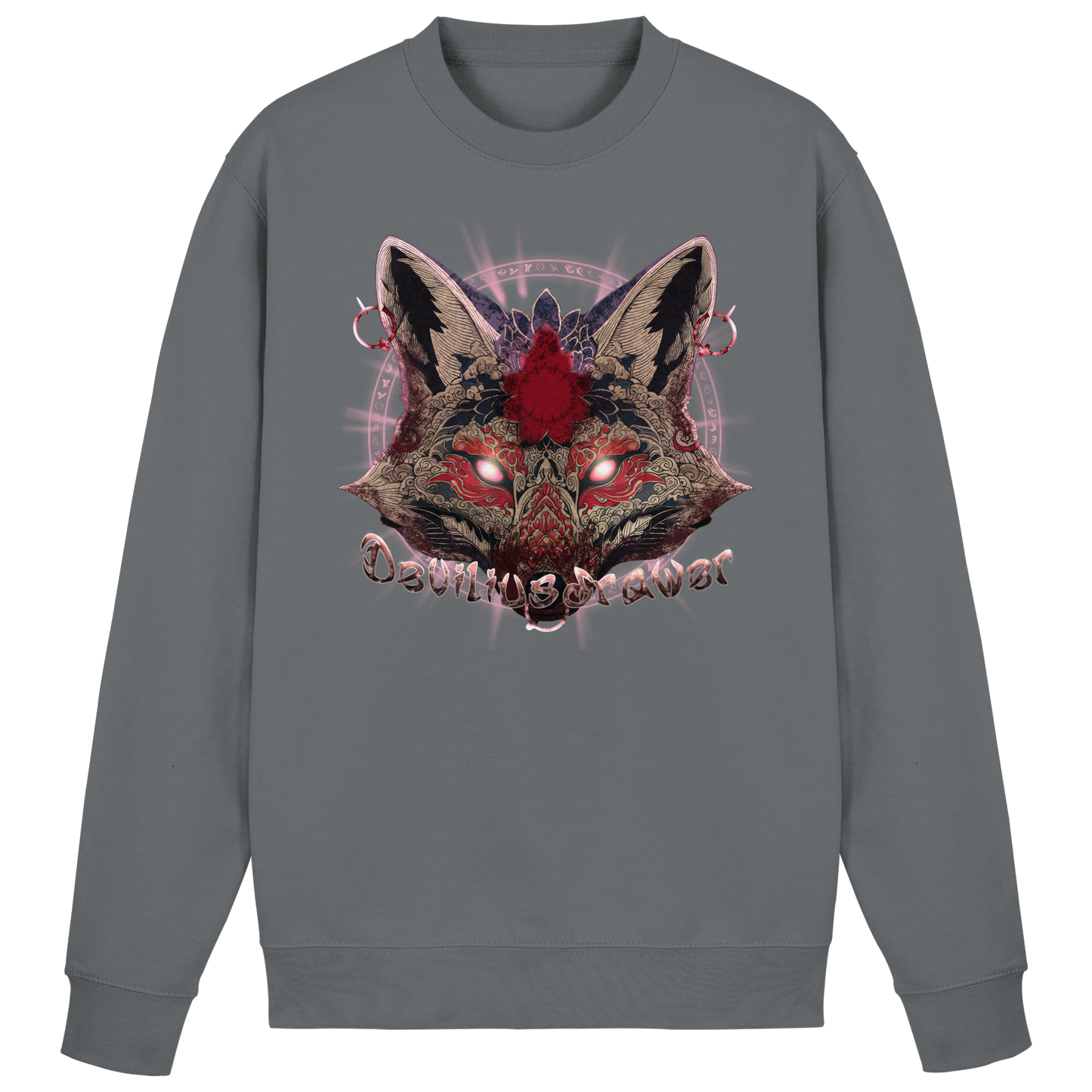 Deviliusdrawer Demon Kitsune - Basic Sweatshirt