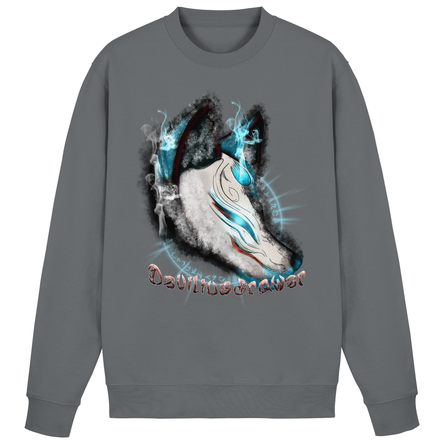 Deviliusdrawer Darkness Kitsune - Basic Sweatshirt