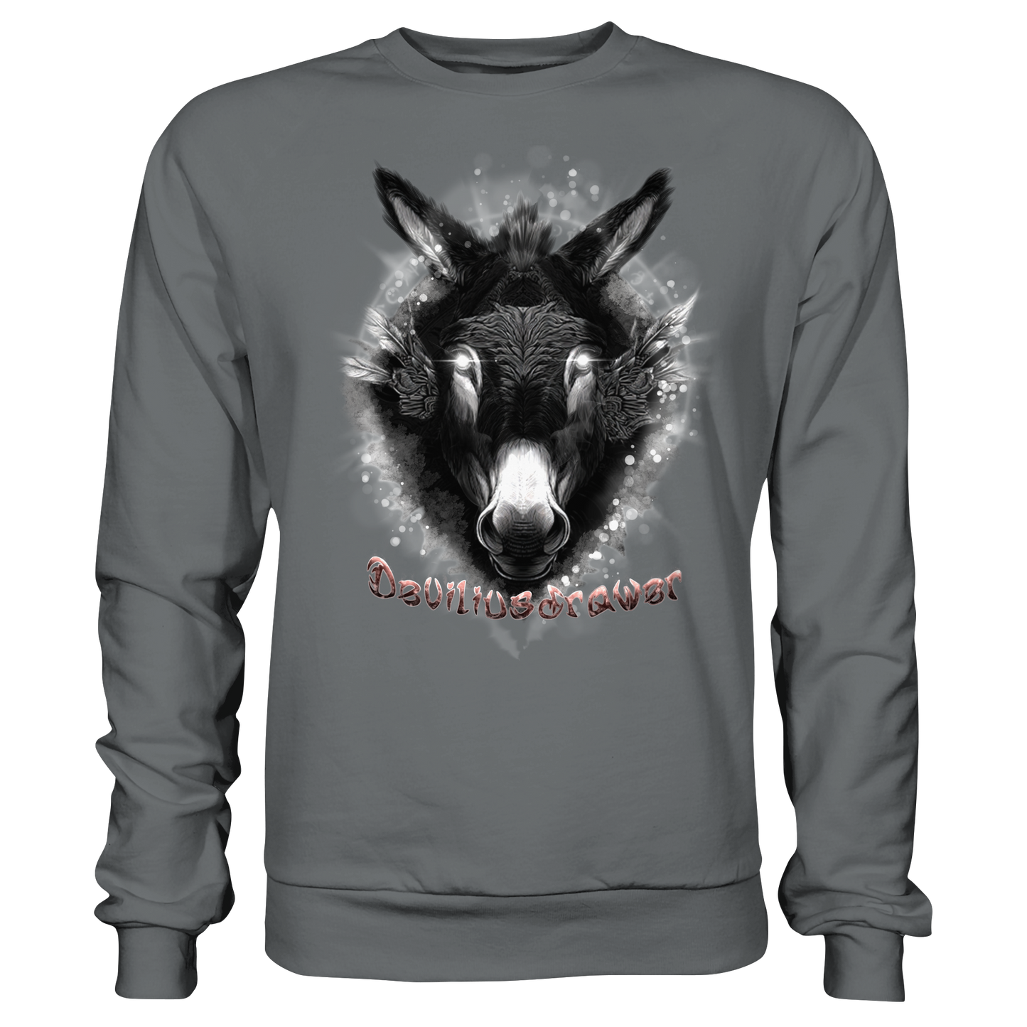 Deviliusdrawer Glowing Donkey - Basic Sweatshirt