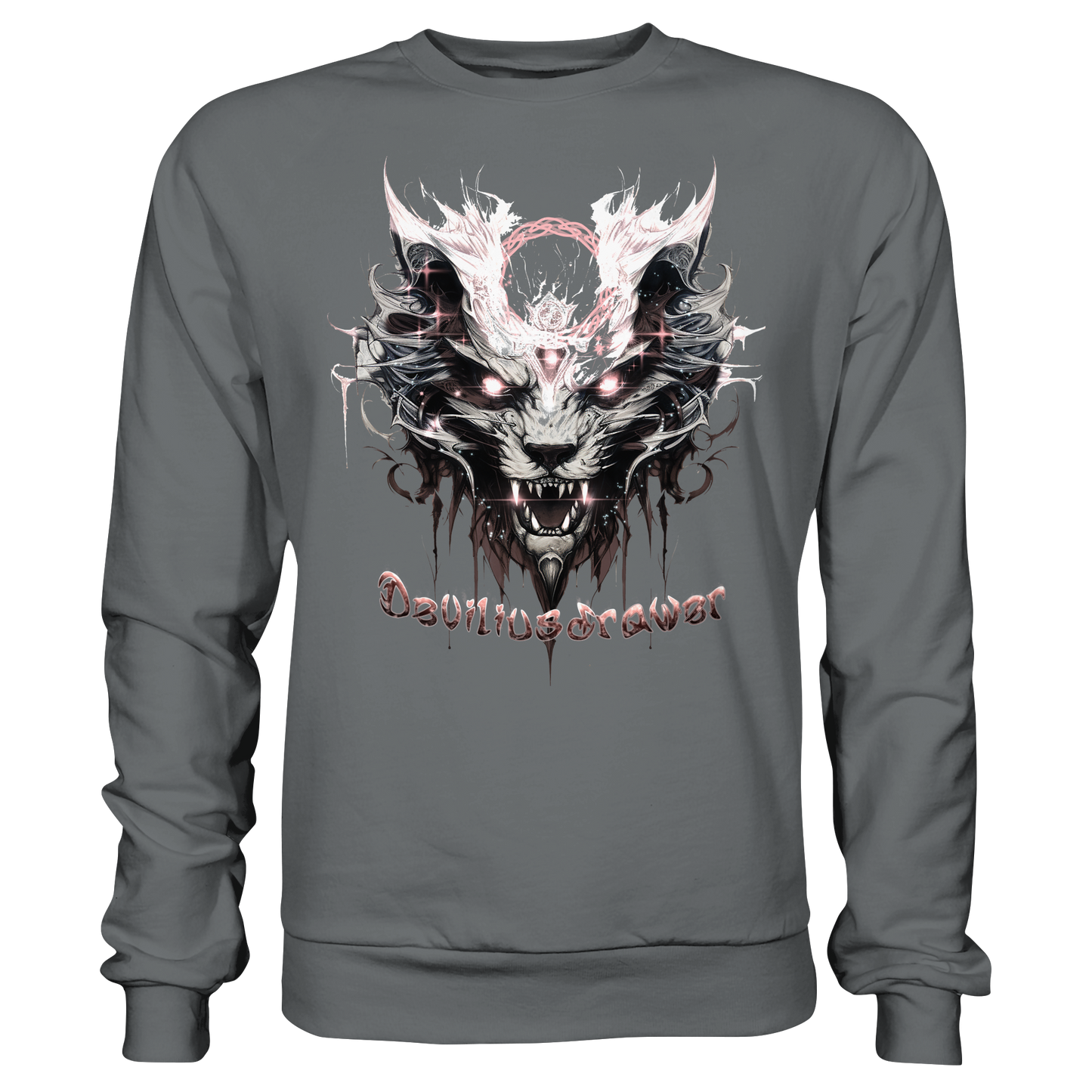 Deviliusdrawer Demonic Glow Cat - Basic Sweatshirt