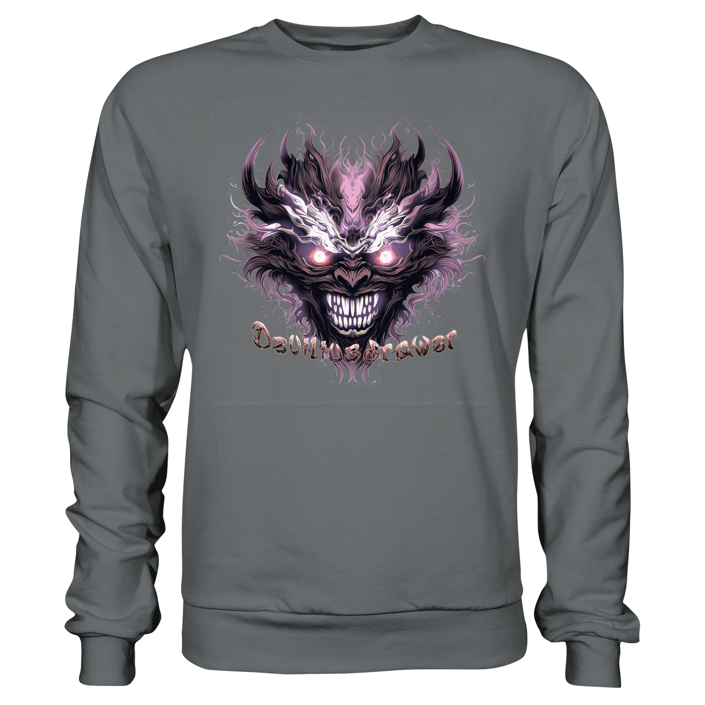 Deviliusdrawer Crazy Mask - Basic Sweatshirt