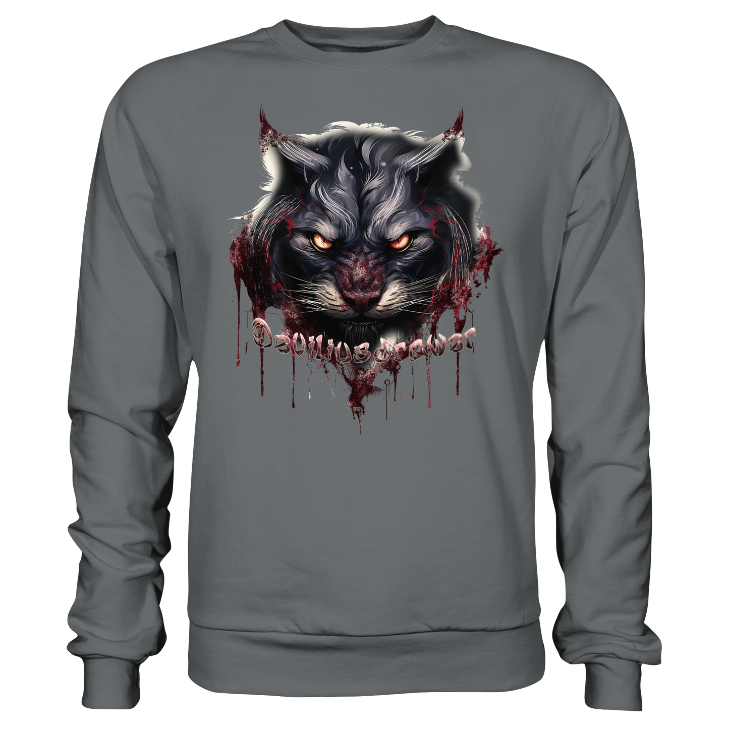 Deviliusdrawer Badass Cat - Basic Sweatshirt