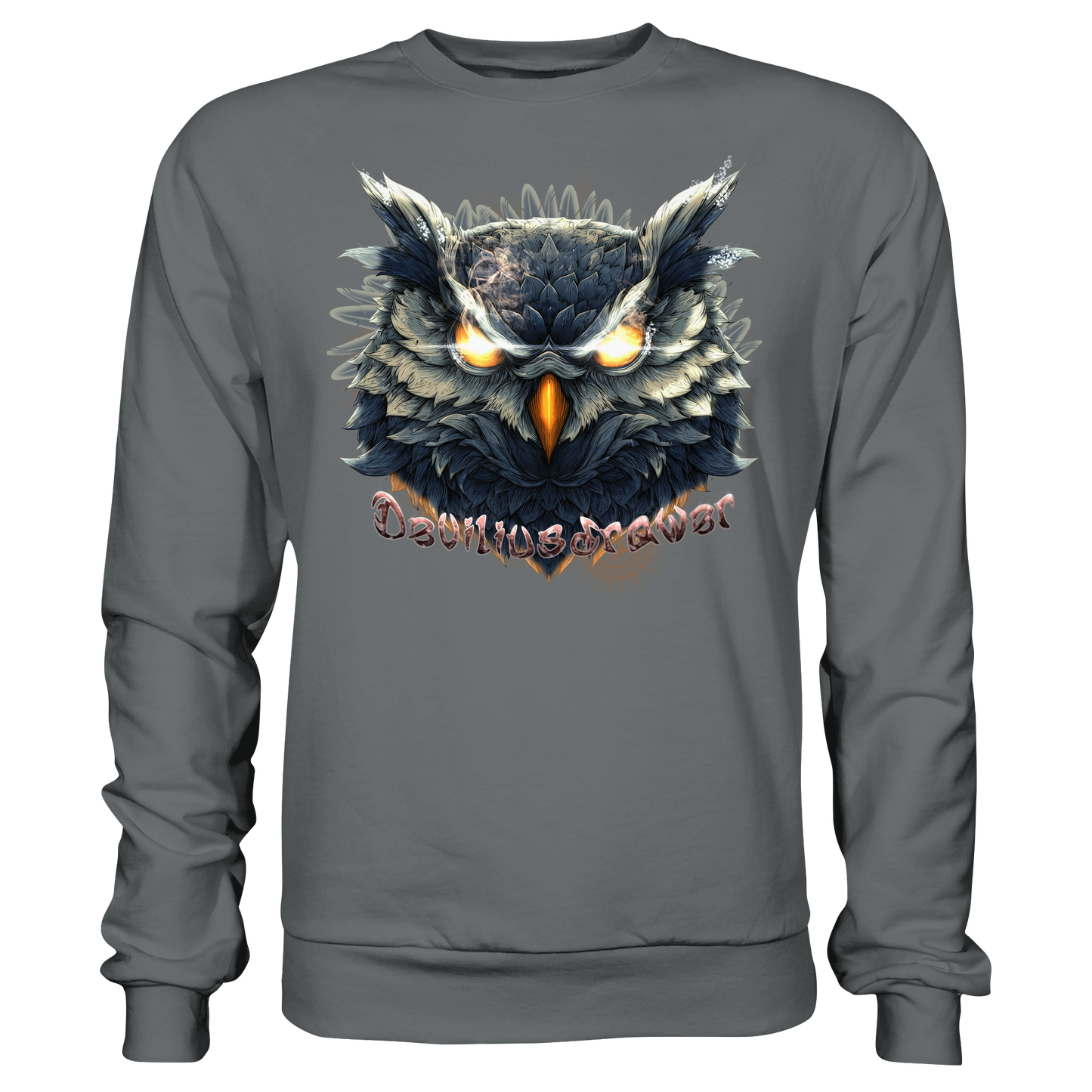 Deviliusdrawer Dark Fire Owl - Basic Sweatshirt