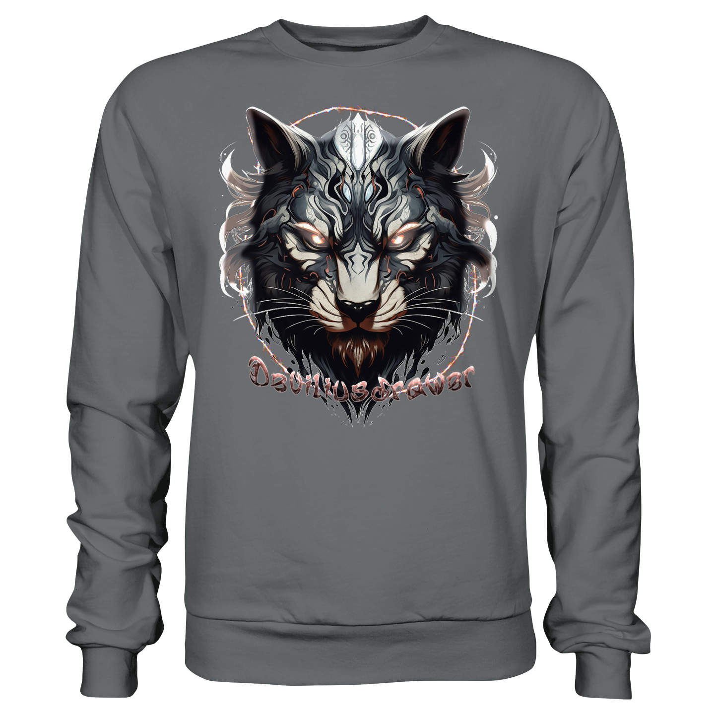 Deviliusdrawer Wolfcat - Basic Sweatshirt