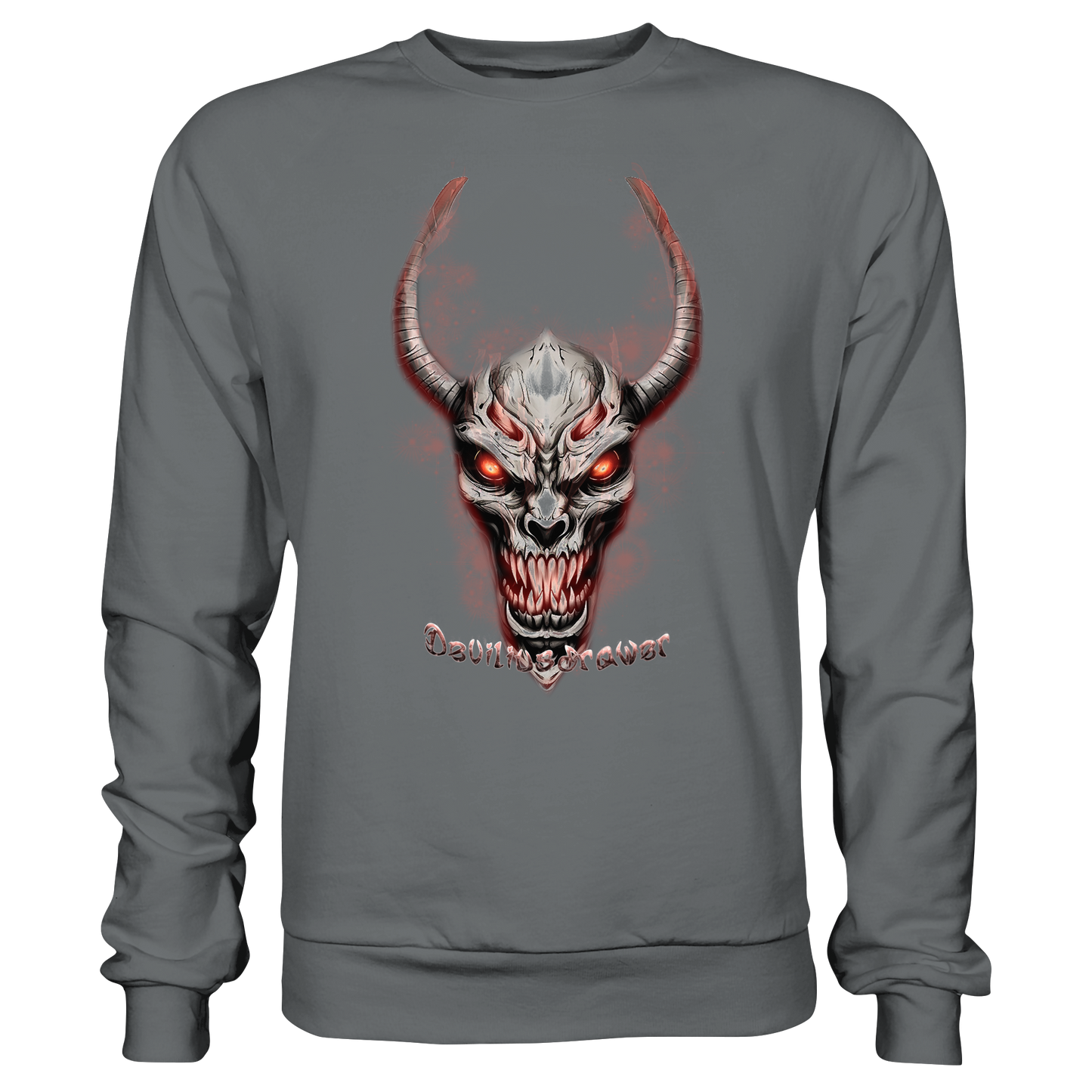 Deviliusdrawer Red Eyed Skeleton - Basic Sweatshirt