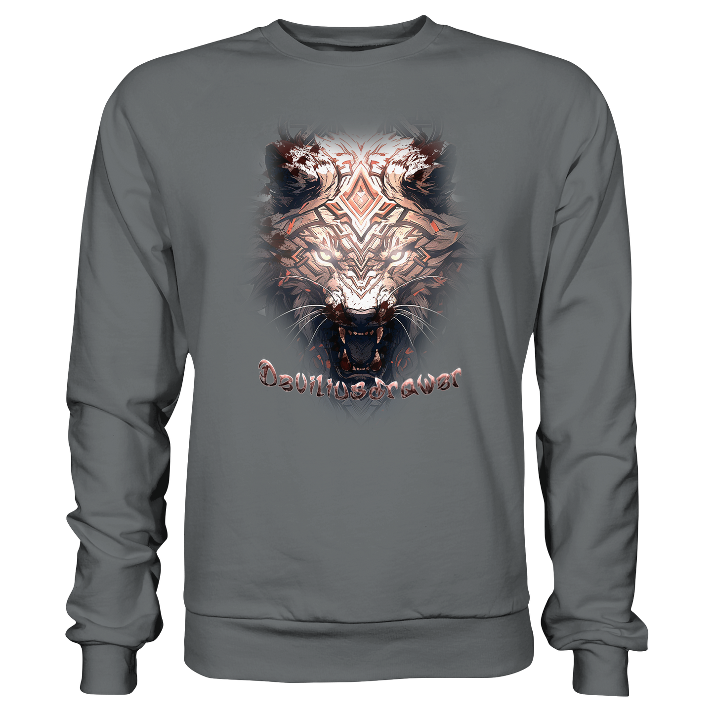 Deviliusdrawer Gold Metal Tiger - Basic Sweatshirt