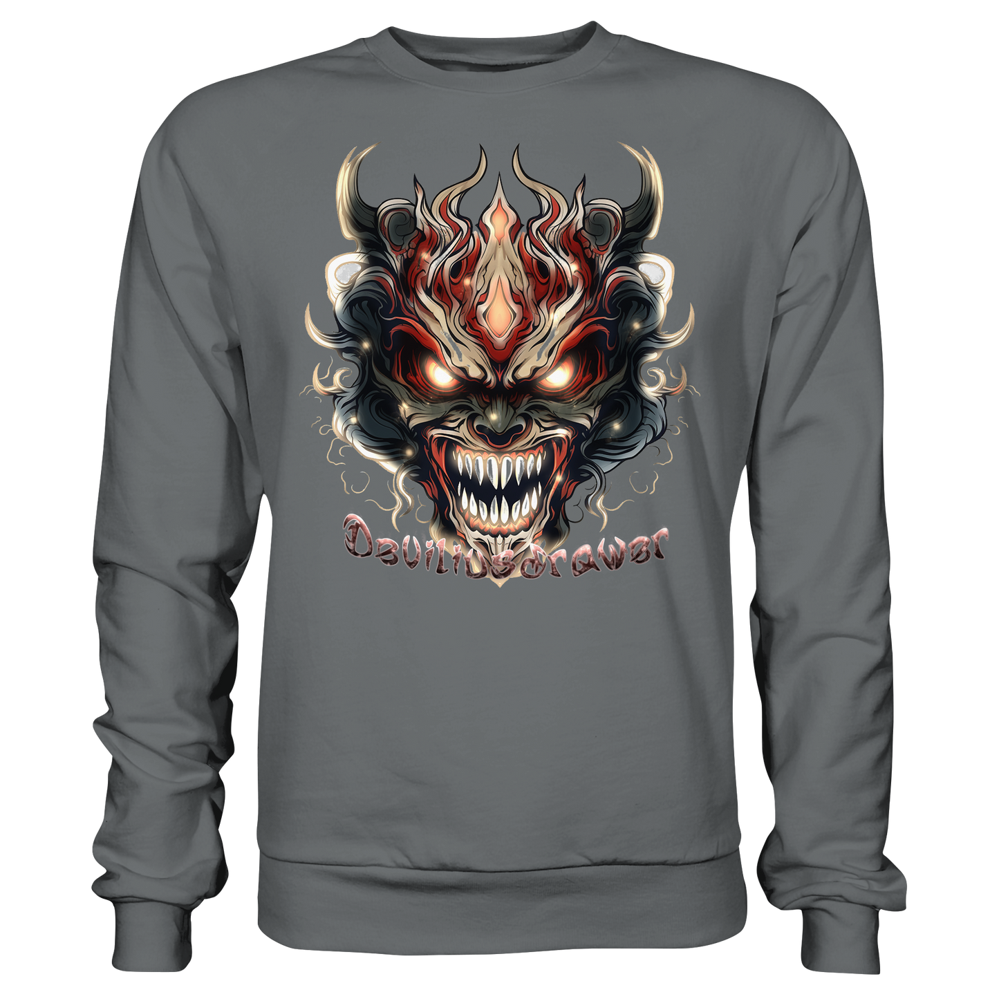 Deviliusdrawer Evil Vamp Mask - Basic Sweatshirt