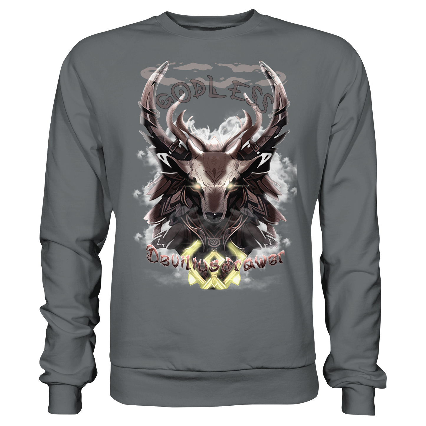 Deviliusdrawer Godless Deer - Basic Sweatshirt