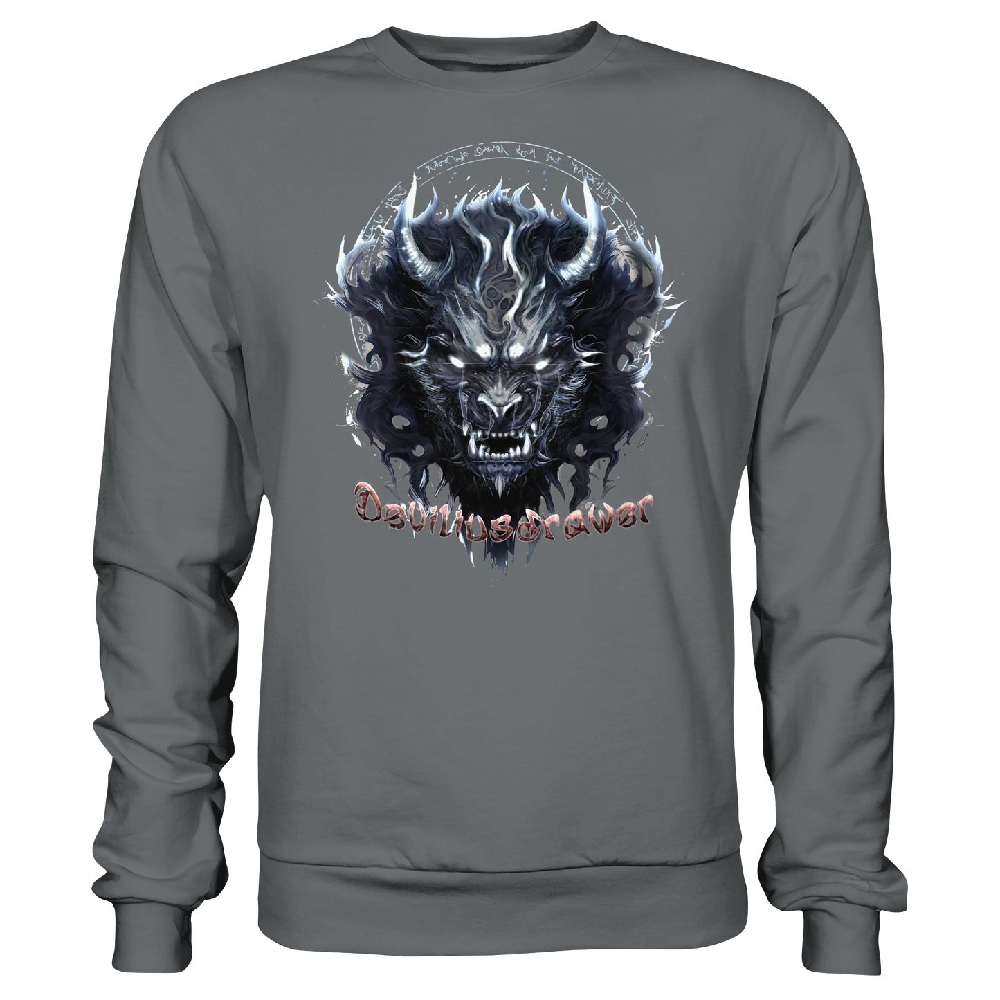 Deviliusdrawer Dark Wolf Mask - Basic Sweatshirt