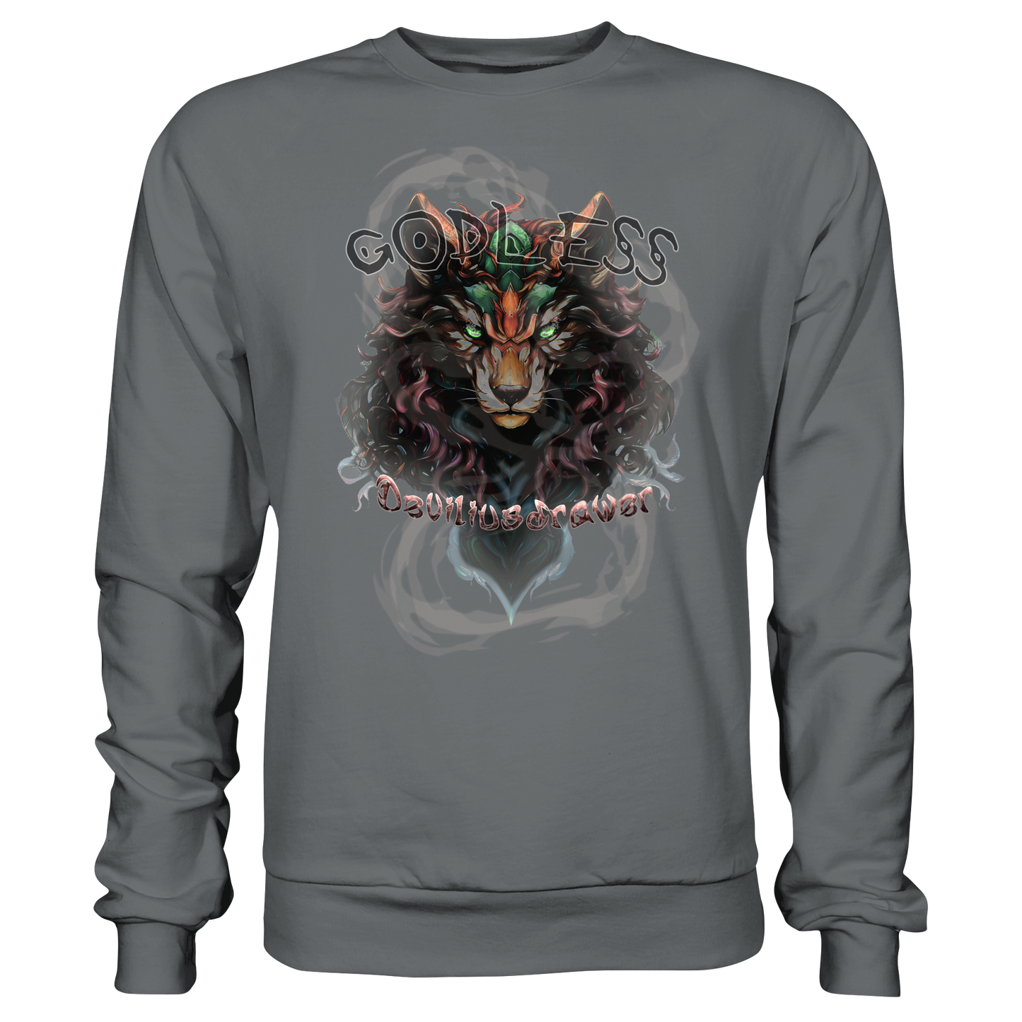 Deviliusdrawer Godless Wolf - Basic Sweatshirt