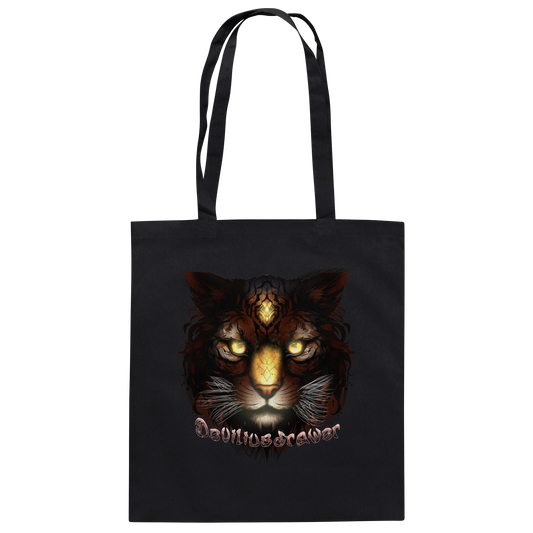 Deviliusdrawer Gold Tigercat - Baumwolltasche