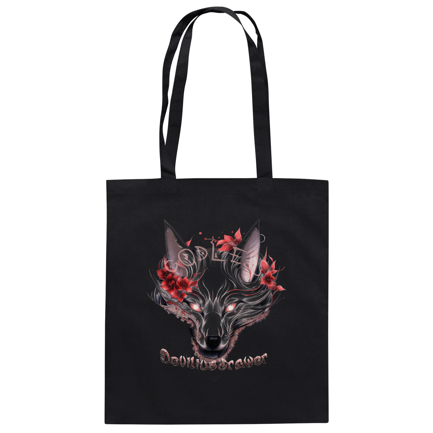 Deviliusdrawer Kitsune Wolf - Baumwolltasche