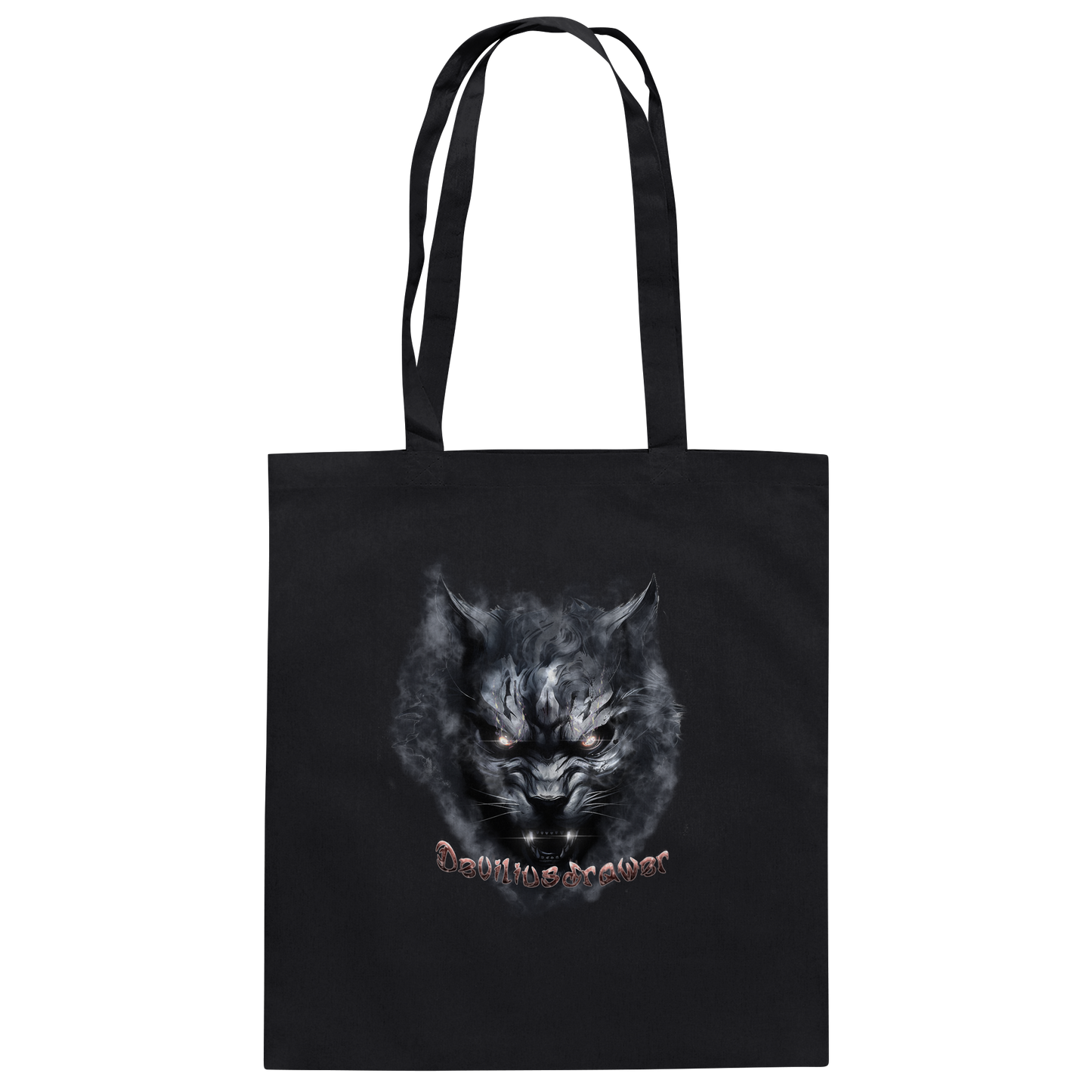 Deviliusdrawer Dark Beast Tiger  - Baumwolltasche