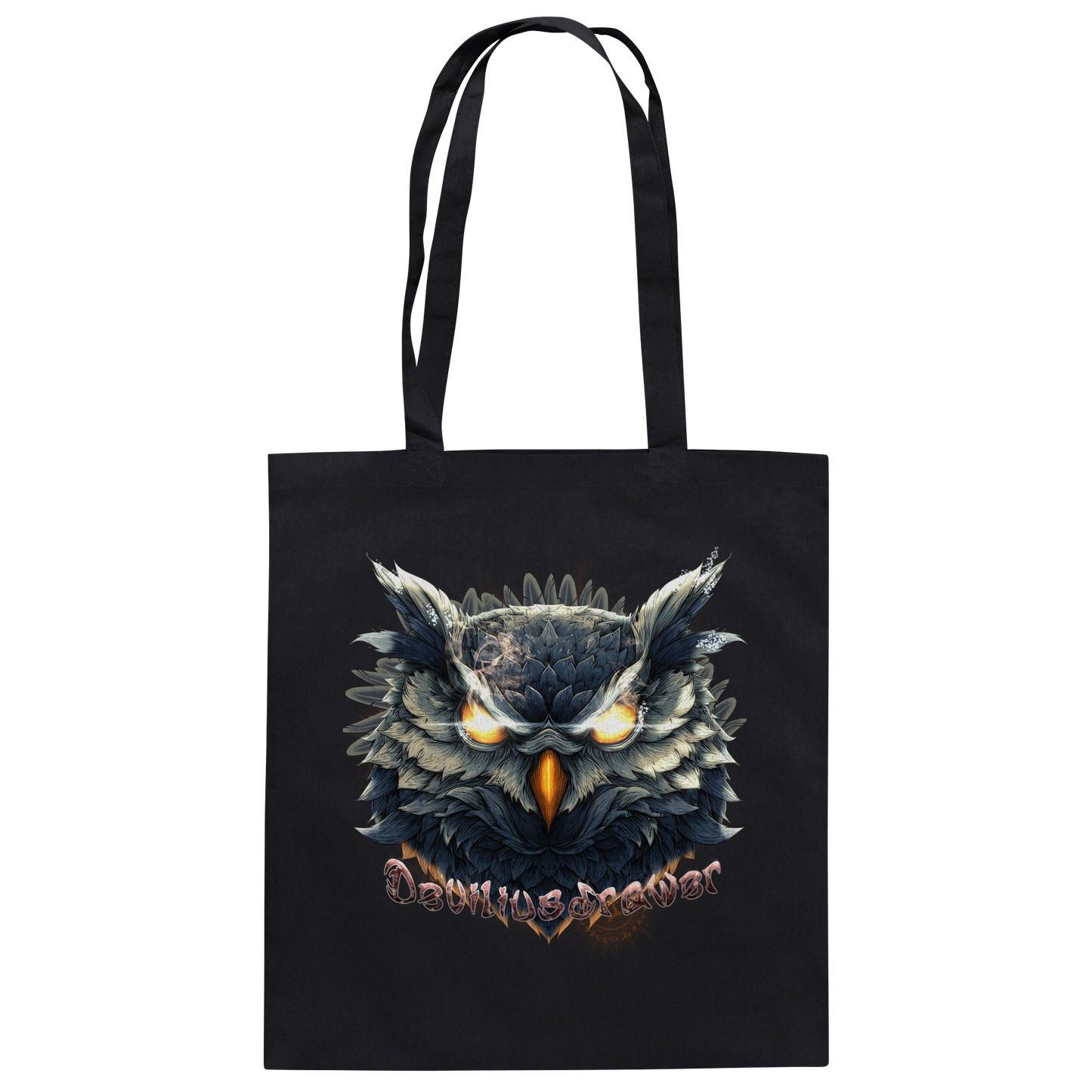 Deviliusdrawer Dark Fire Owl - Baumwolltasche