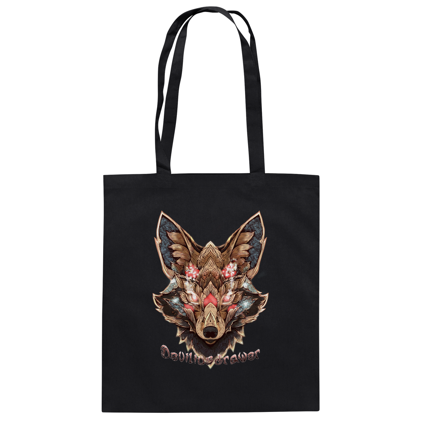 Deviliusdrawer Cristal Kitsune - Baumwolltasche