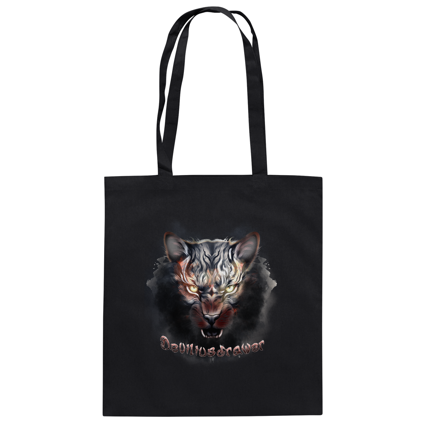 Deviliusdrawer Smoke Tiger - Baumwolltasche