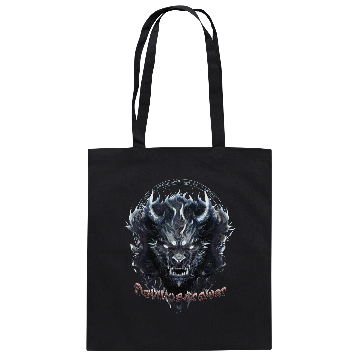 Deviliusdrawer Dark Wolf Mask - Baumwolltasche