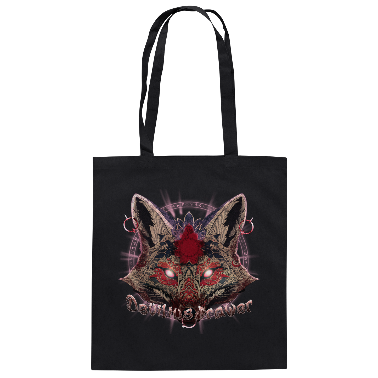 Deviliusdrawer Demon Kitsune - Baumwolltasche