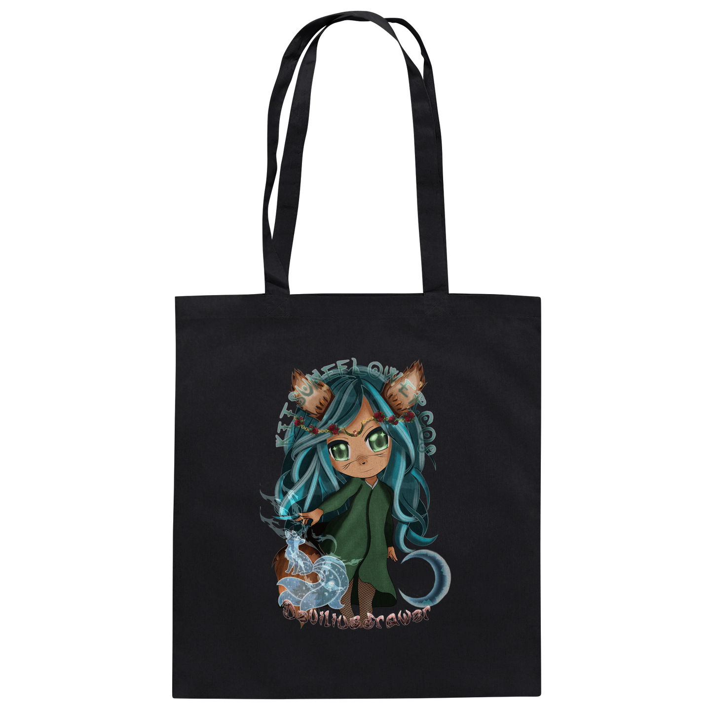 Deviliusdrawer Kitsuneflower - Baumwolltasche