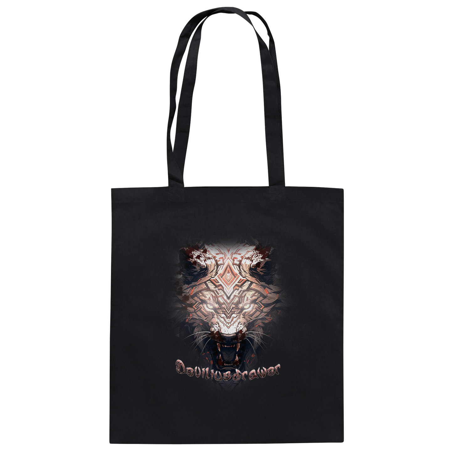 Deviliusdrawer Gold Metal Tiger - Baumwolltasche