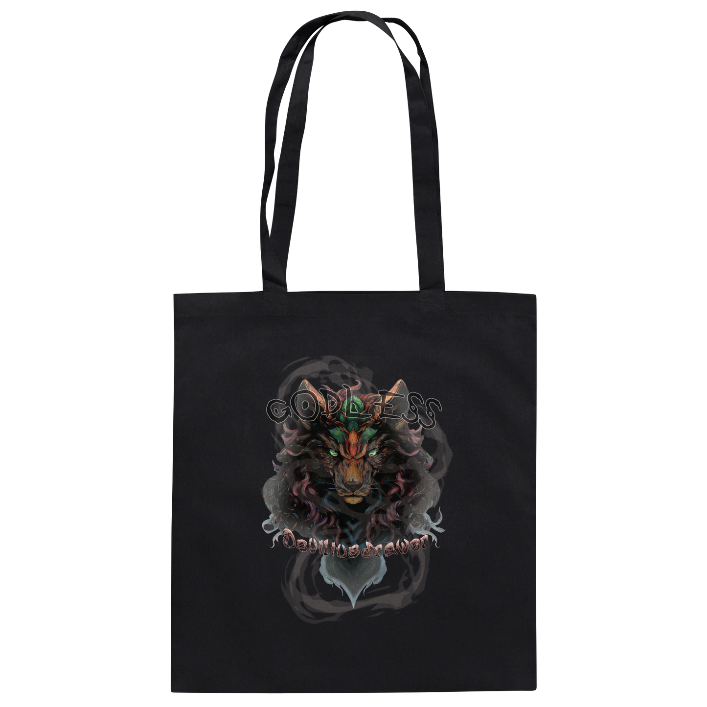 Deviliusdrawer Godless Wolf - Baumwolltasche