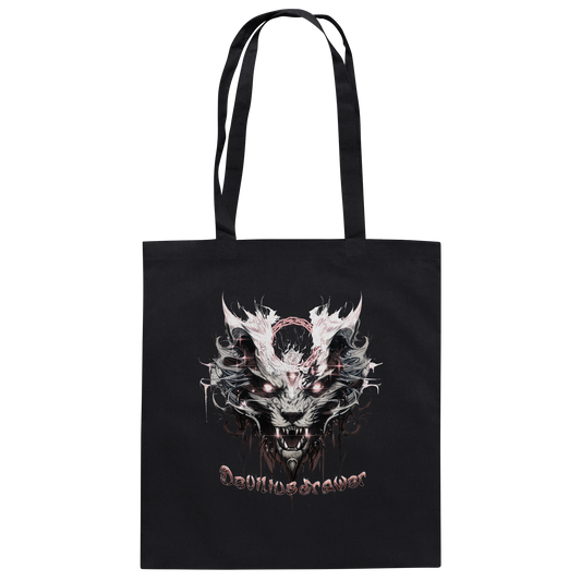 Deviliusdrawer Demonic Glow Cat - Baumwolltasche