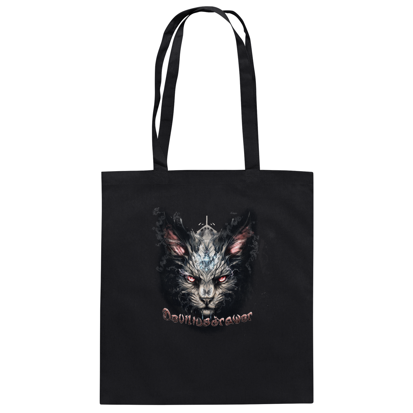 Deviliusdrawer Myshtical Redeyed Cat - Baumwolltasche