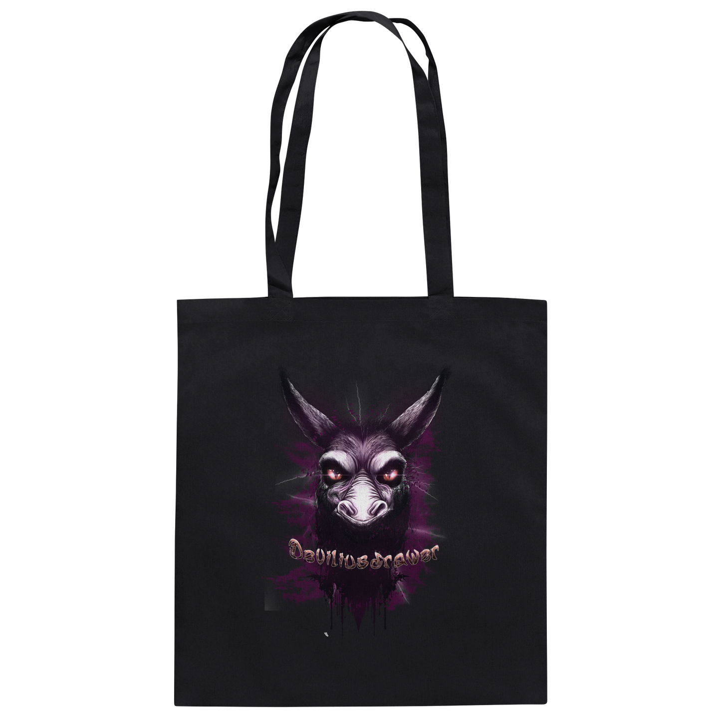 Deviliusdrawer Purple Donkey - Baumwolltasche