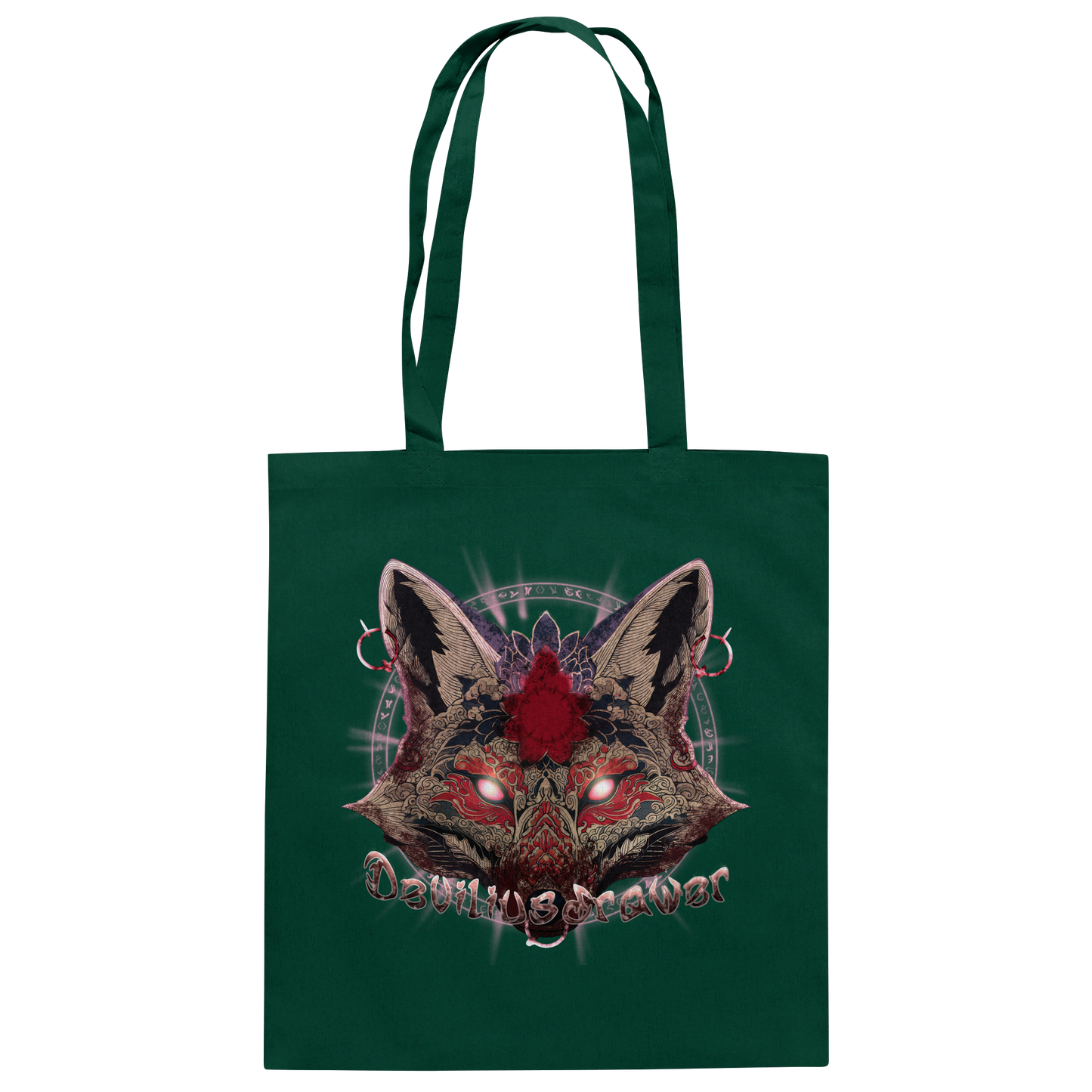 Deviliusdrawer Demon Kitsune - Baumwolltasche