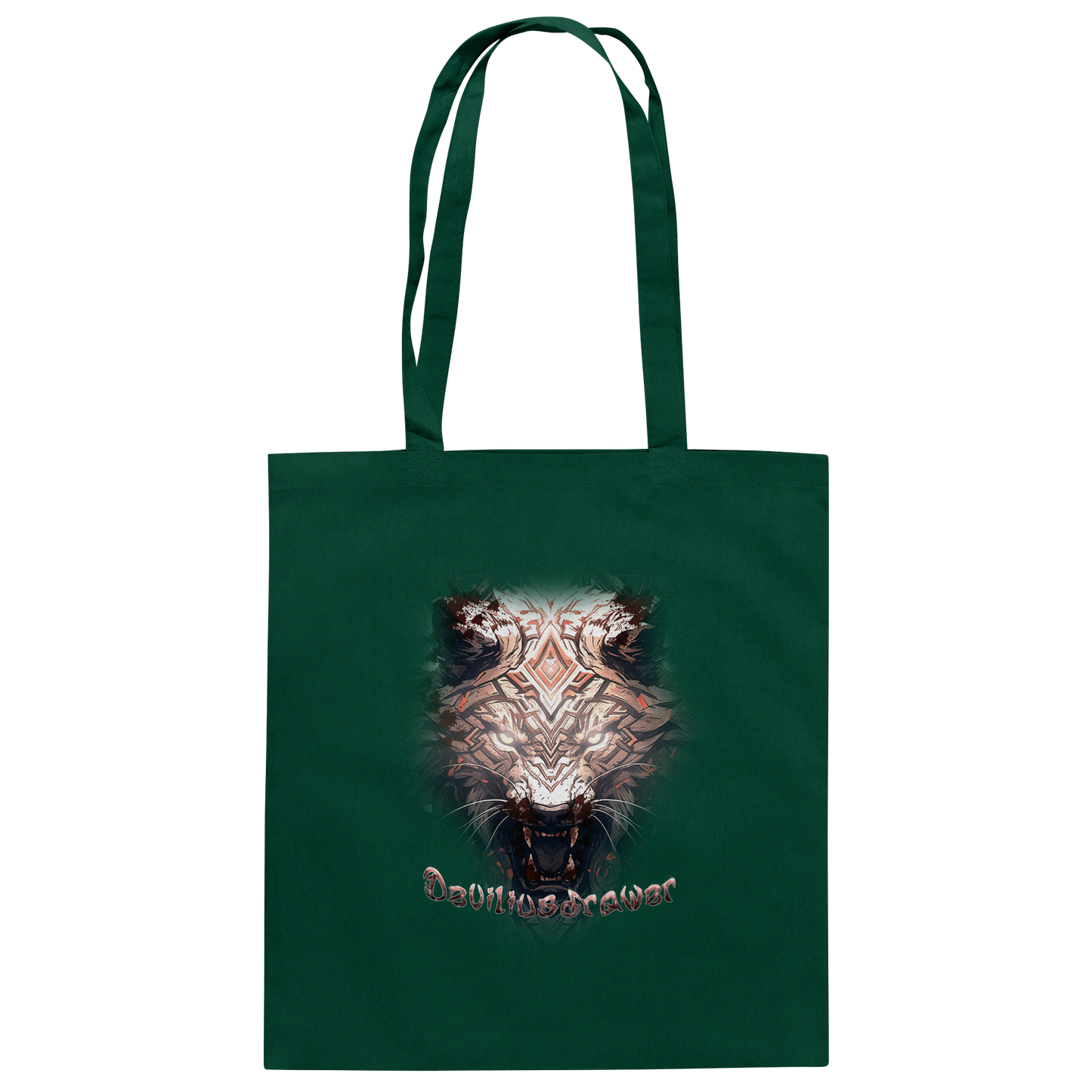 Deviliusdrawer Gold Metal Tiger - Baumwolltasche