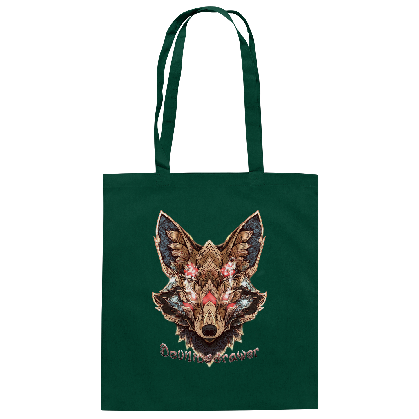 Deviliusdrawer Cristal Kitsune - Baumwolltasche