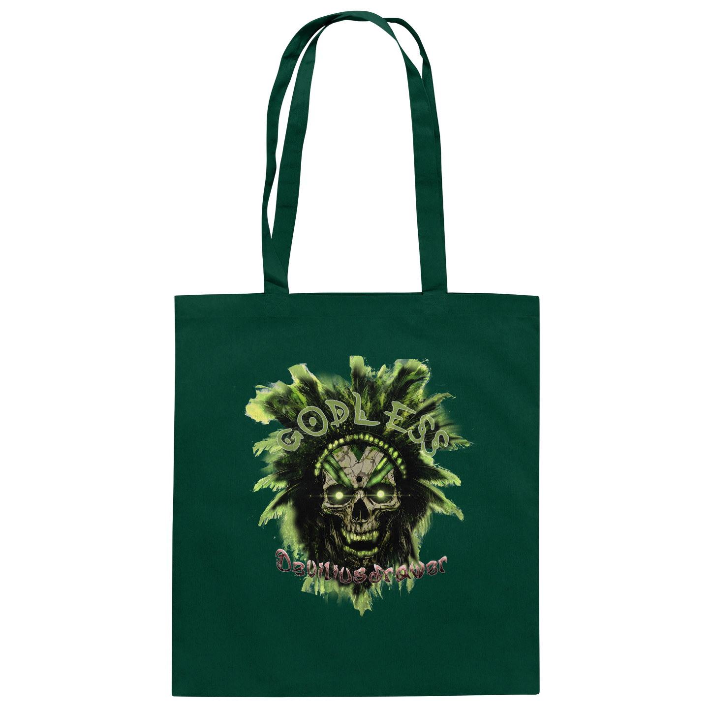 Deviliusdrawer Godless Skull - Baumwolltasche
