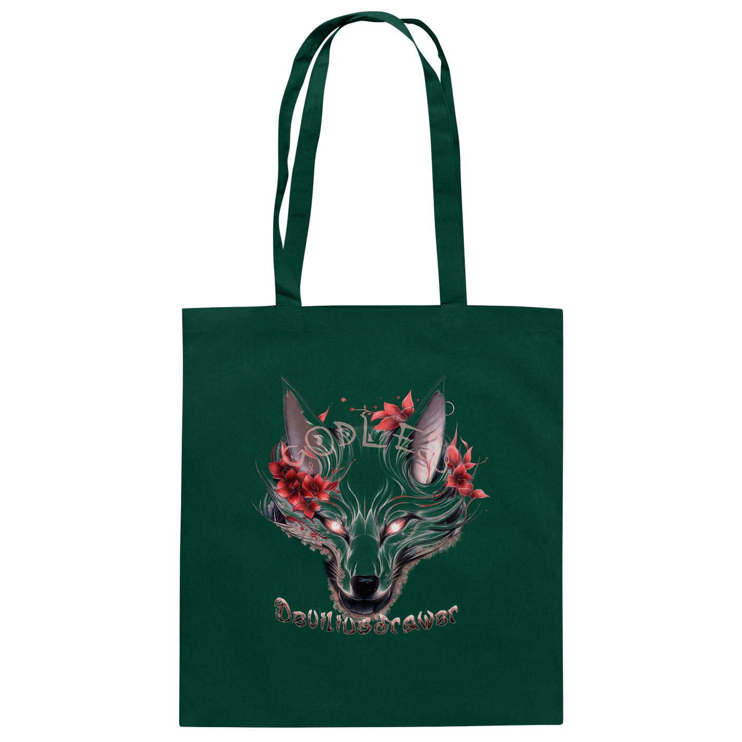 Deviliusdrawer Kitsune Wolf - Baumwolltasche