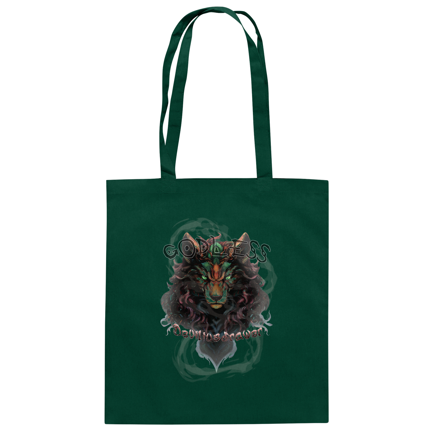 Deviliusdrawer Godless Wolf - Baumwolltasche