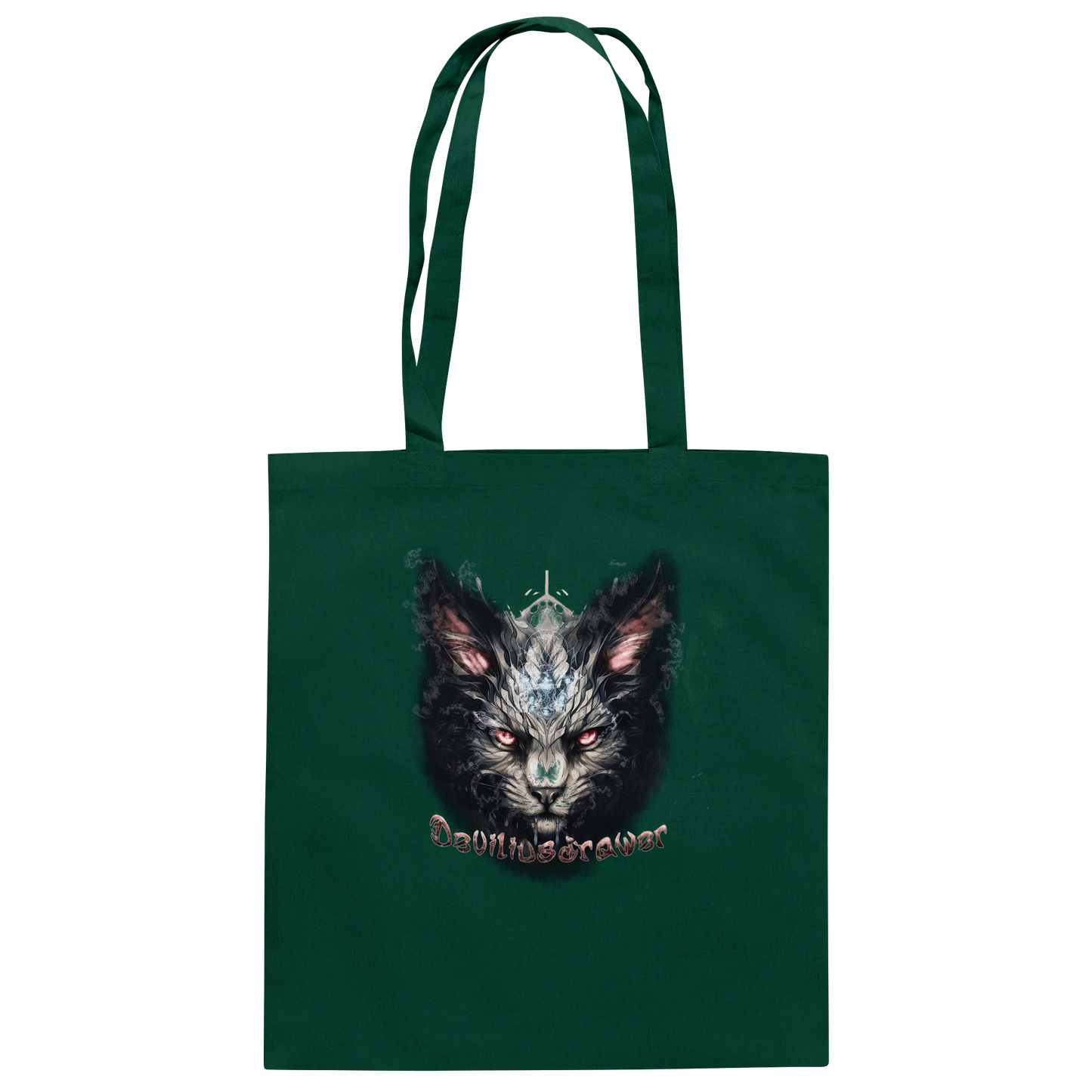 Deviliusdrawer Myshtical Redeyed Cat - Baumwolltasche
