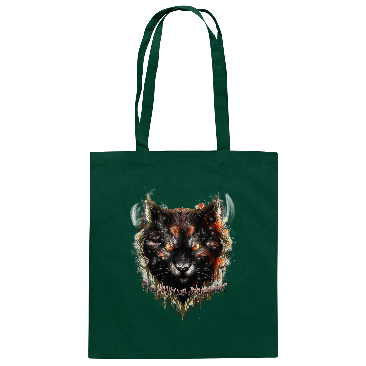 Deviliusdrawer Red Devil Cat - Baumwolltasche