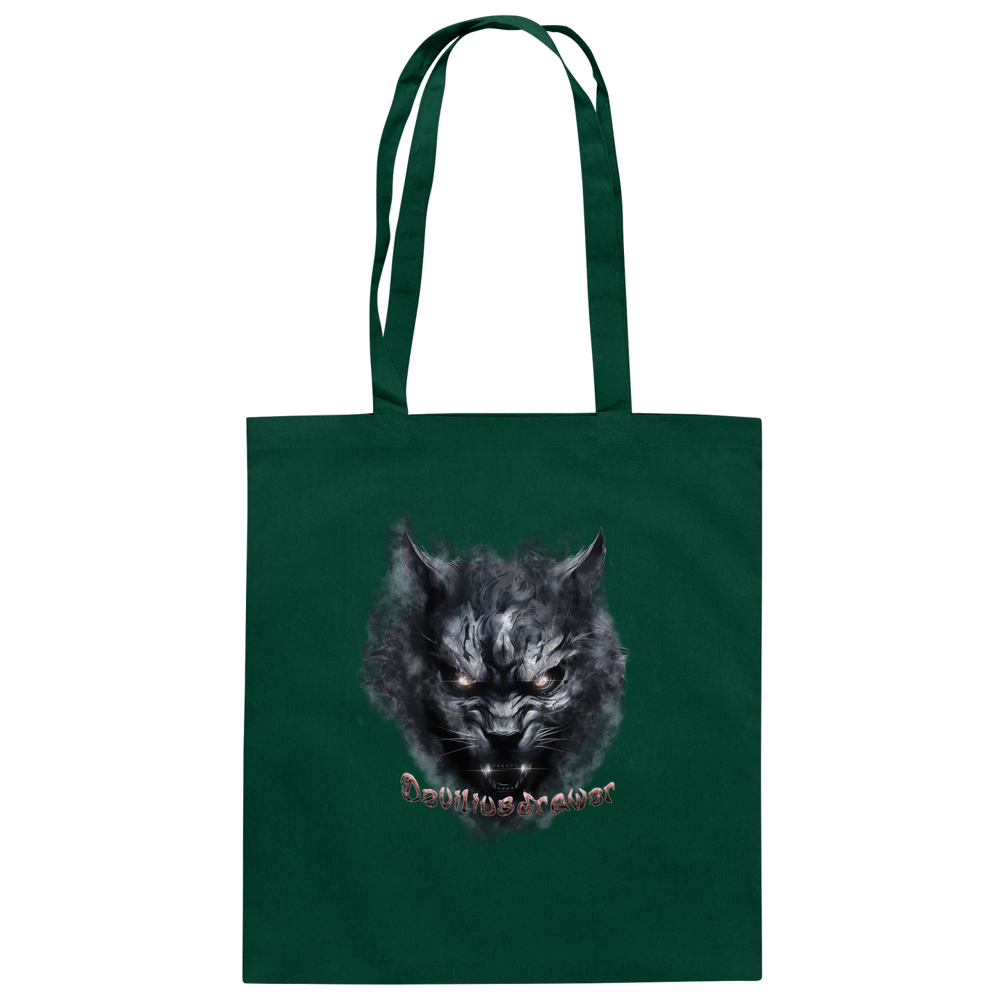 Deviliusdrawer Dark Beast Tiger  - Baumwolltasche