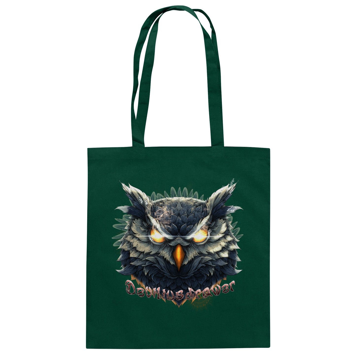 Deviliusdrawer Dark Fire Owl - Baumwolltasche