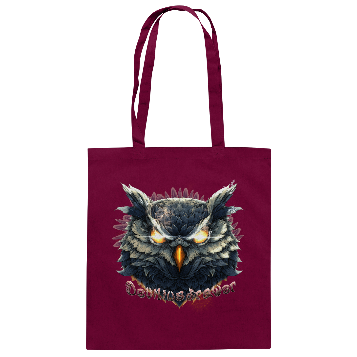 Deviliusdrawer Dark Fire Owl - Baumwolltasche