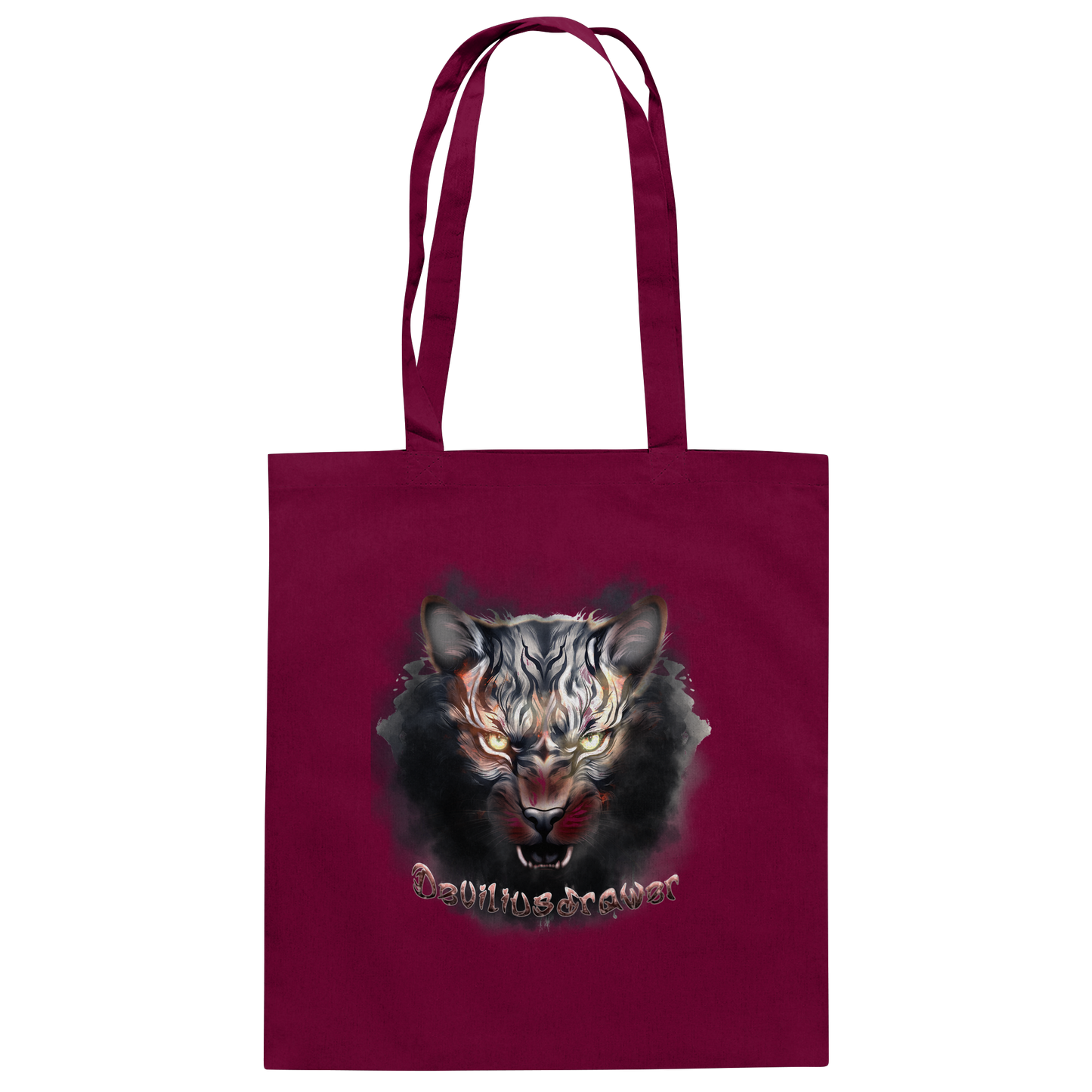 Deviliusdrawer Smoke Tiger - Baumwolltasche